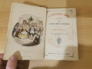 A Christmas Carol.  Charles Dickens.  1845.  Colour Plates