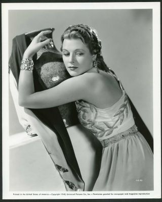 Irene Hervey In Stunning Glamour Portrait Vtg 1940 Photo By Ray Jones