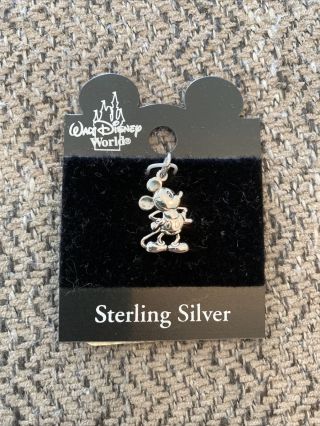 Vintage Mickey Mouse Sterling Silver.  925 Charm Walt Disney Productions Usa