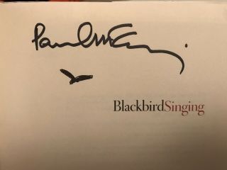 Signed Paul Mccartney Blackbird Book Singing Poems Lyrics 1965 1999 The Beatles