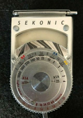 Vintage Sekonic L8 Light Meter Exposure Leather Case