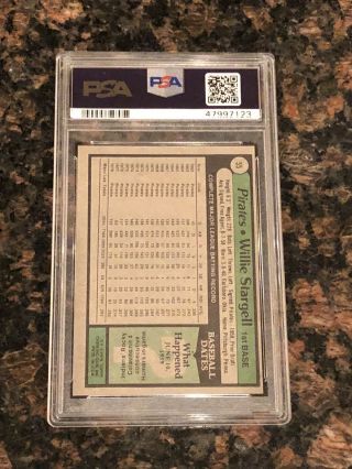 1979 Topps Willie Stargell Pittsburgh Pirates 55 Baseball Card PSA 8 2