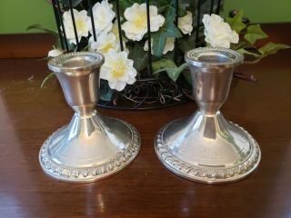 Vintage Duchin Creations Sterling Silver Weighted Candlestick Holders