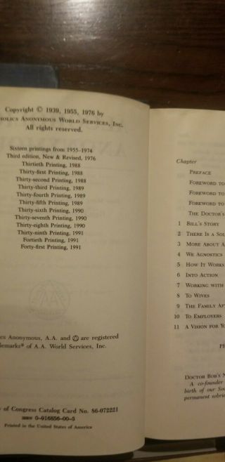 Alcoholics anonymous 1st edition 13th Printing,  2nd edition 12th printing,  more 5