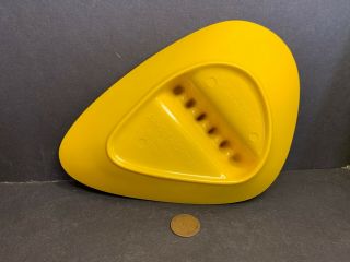 Vintage Yellow Anholt Ashtray,  Willert Home Products Melamine Mid Century Modern 3
