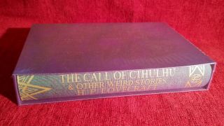 H.  P.  Lovecraft Call Of Cthulhu Folio Society Slipcase Illustrated