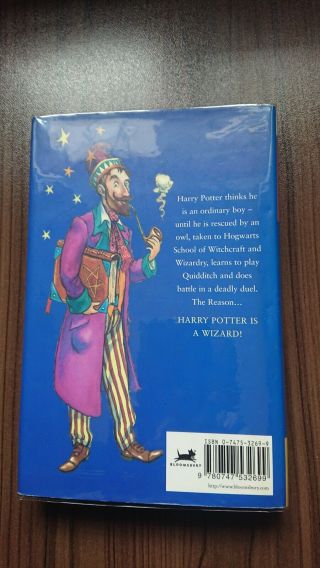 Harry Potter & The Philosopher ' s Stone 1st Edition/3rd Print Bloomsbury HB 4