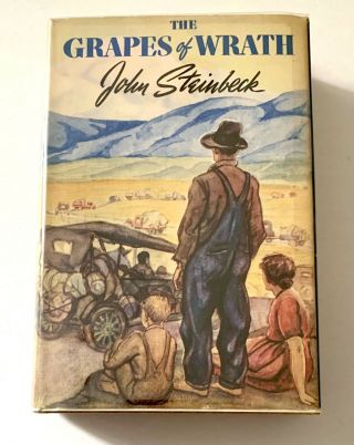 John Steinbeck,  The Grapes Of Wrath,  First Edition 1939,  Fine W/ D.  J.