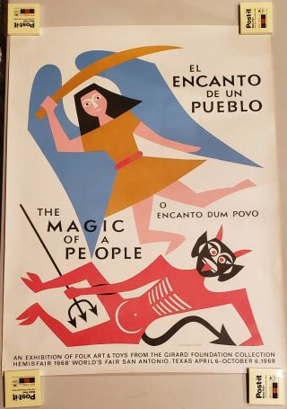Alexander Girard Poster Magic Of A People El Encanto De Un Pueblo Hemisfair 1968