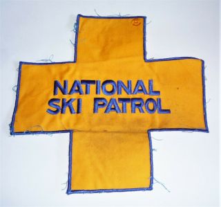 Vintage Large Back National Ski Patrol Patch From 70 