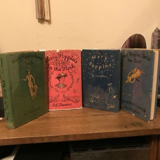 Mary Poppins,  P L Travers,  True First Edition Set,  4 Books,  With Dj