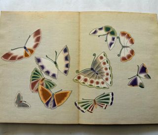 1904 Japanese Woodblock Print Book 1000 Butterflies 2 Kamisaka Sekka Neo Rimpa