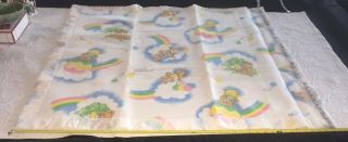Vintage Baby Blanket BEARS RAINBOWS BALLOONS WPL 1675 Polyester / Acrylic USA 2