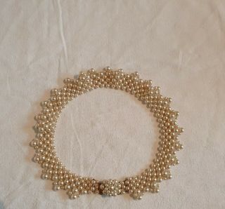 Vintage Jewellery Art Deco Faux Pearl Bead Necklace