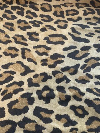 Ralph Lauren Aragon Leopard Full Fitted Sheet Cotton Made Usa Vintage Medieval