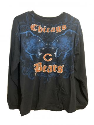 Chicago Bears Nfl Team Apparel Vtg Long Sleeve Shirt L