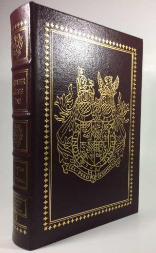 Never Give In Winston S.  Churchill - Easton Press - Signed First Edition