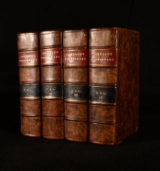 1805 4vol A Dictionary Of The English Language Samuel Johnson Ninth Edition