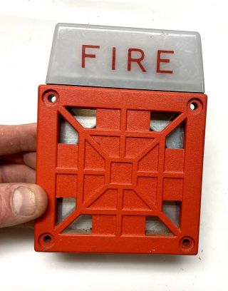 Vintage Wheelock 7002t - 24 Fire Alarm Horn/strobe