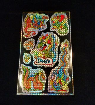 Vintage 1984 Mark 1 Prism / Prismatic Dragon Sticker Sheet
