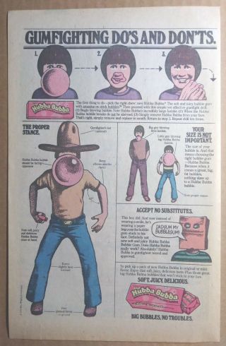 Vintage 1979 - Hubba Bubba Gum Gumfighting Do 
