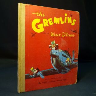 1944 Gremlins Roald Dahl 1st Edition [uk] With Colour Illustrations Disney