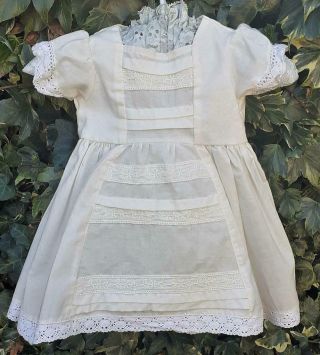 Lovely Vintage / Antique Style Dress For Your Antique Doll Or Teddy Bear