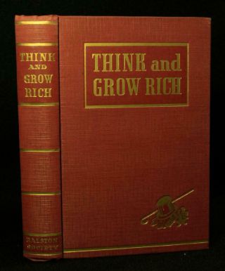 Napoleon Hill THINK AND GROW RICH 1941 9th printing RARE success wealth Carnegie 3
