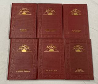 (6) Napolean Hill’s The Law Of Success 6 Volumes 1944 Great Shape 2