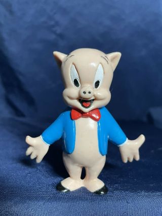 Warner Bros Looney Tunes Porky Pig 3.  5 " Vintage Pvc Figure Vintage 1990