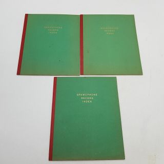 6x Vintage Gramophone Record Index Booklets [Hartique Products] G, 3