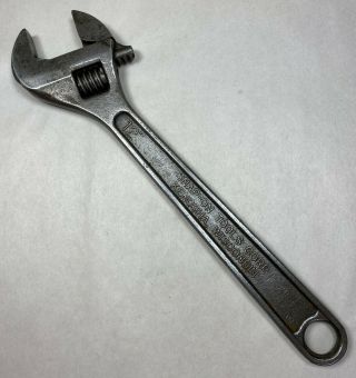 Vintage Blue - Point 12 " Adjustable Crescent Wrench Snap - On Tool Kenosha Wisconsin