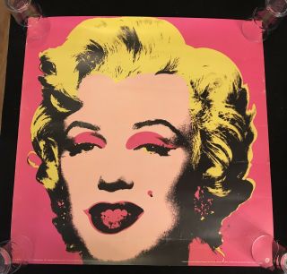 Marilyn Monroe Andy Warhol Pop Art Print Poster Pink Rare Selten Deko Vintage