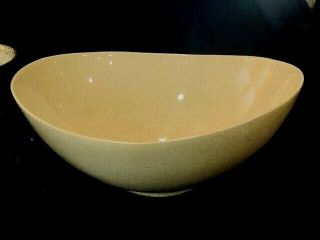 Great Mid Century Speckled Orb Shaped Pottery 12 In Salad Bowl Red Wing Pottery
