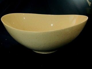 great mid century speckled orb shaped pottery 12 in salad bowl red wing pottery 3