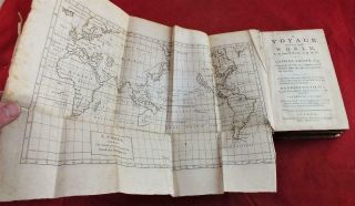 1748 George Anson,  Voyage Round The World,  South America,  Pacific,  Folding Maps