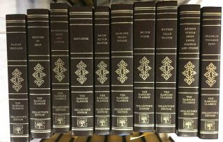 Harvard Classics Collector ' s Edition Set 28 Books 1980 Leather HC 3