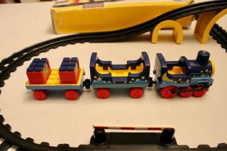 Playmobil 123 Train & Bridge Tracks Set 6606 w/ Box Vintage 1998 COMPLETE, 2