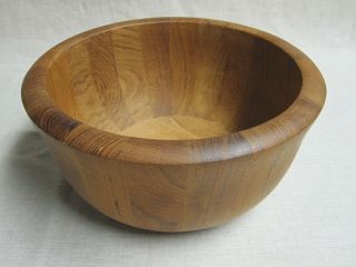 Vintage Dansk Teak Wood Bowl Designed By Jens H.  Quistgaard Mid - Century Modern