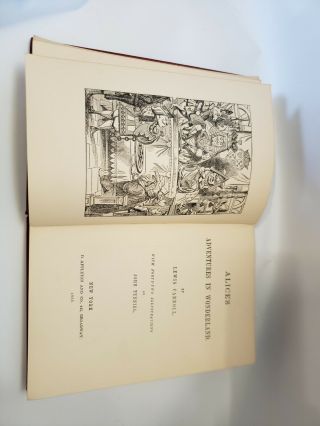 Alice’s Adventures In Wonderland.  1st Edition 1866 Facsimile Appleton 1927 6