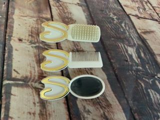 Vintage Sindy Vanity Set Logo Brush Mirror Comb Cond1980’s