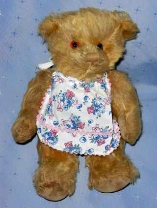 Vintage Jointed Mohair English Alpha Farnell Teddy Bear Cub (30 Cms Tall)