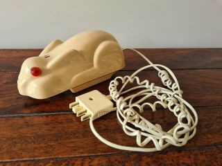 Vintage Retro Telephone Cream Rabbit Flip Phone Land Line Push Button -