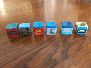 Vintage Us And Worldwide Pool,  Billiards And Snooker Chalk Assortment