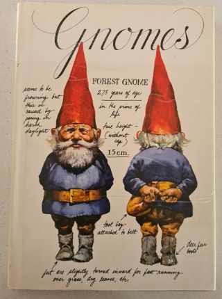 Vintage Gnomes By Rien Poortvliet & Wil Huygen 1st Edition 1977 Hc/dj