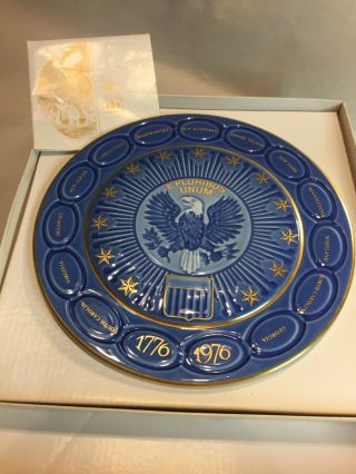 Bicentennial Plate - B & G Copenhagen Porcelain Vintage (9 In)