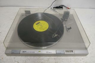 Vintage Akai Ap - D210 Turntable Dd Servo With Audio Technica Cartridge