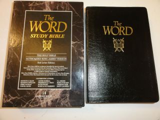 1990 - The Word Study Bible,  King James Version,  Red Letter Edition,  Revivals Capps