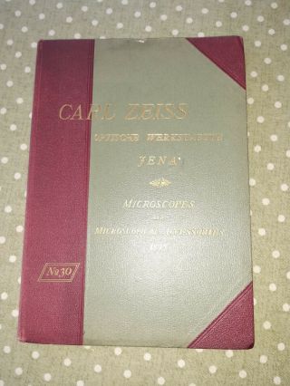 Carl Zeiss Microscopes And Microscopical Accessories 1895 No 30 Jena