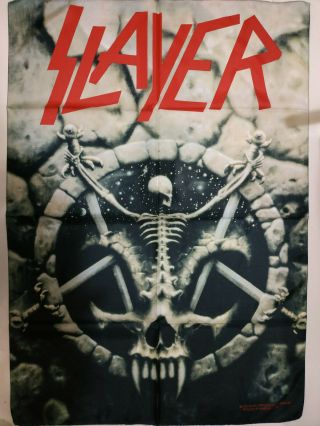 Vintage Slayer 1995 Textile Poster Flag Divine Intervention
